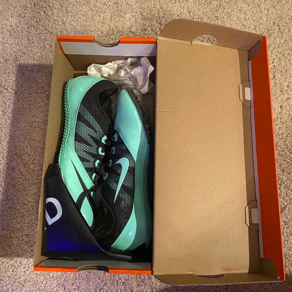 Nike track and field spikes